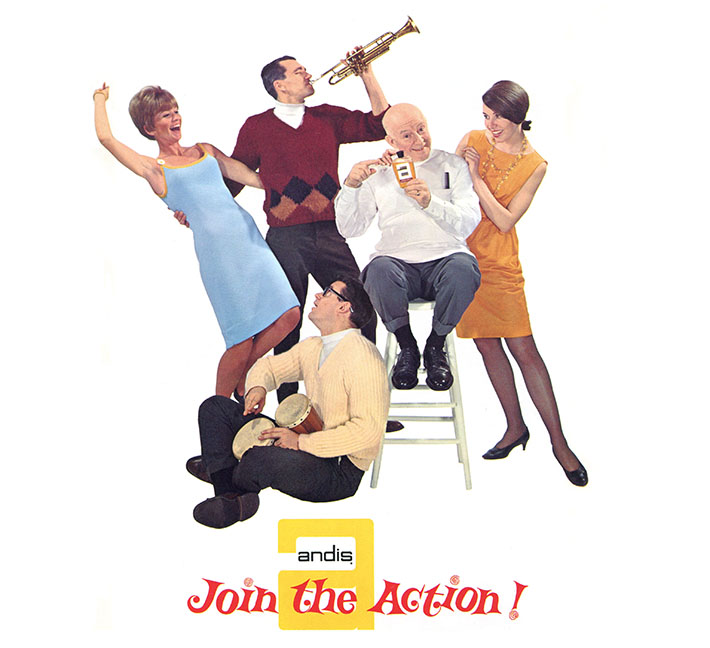 Legacy Andis advertisement circa 1960s